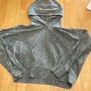 Athleta Gray Camouflage Hoodie
